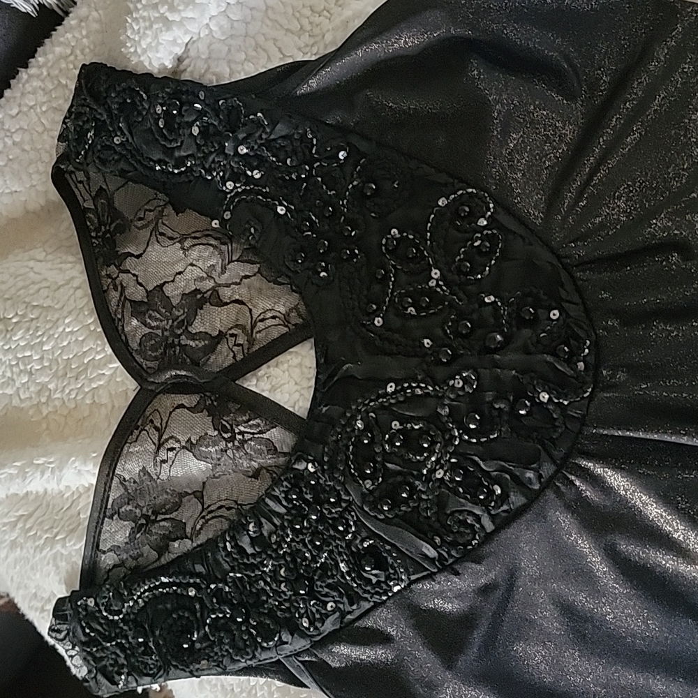 Tank, maurices brand party top black with beaded embellished neckline